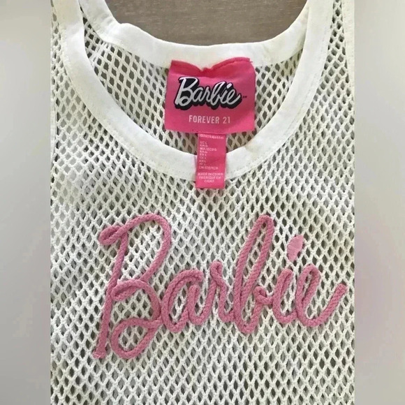 Barbie x Forever 21 | Barbie Swim Cover-Up Dress sz L large - Picture 8 of 9